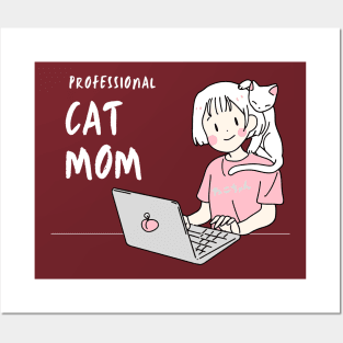 Professional Cat Mom Posters and Art